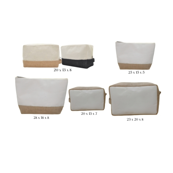 Jute Canvas Pouches Colors